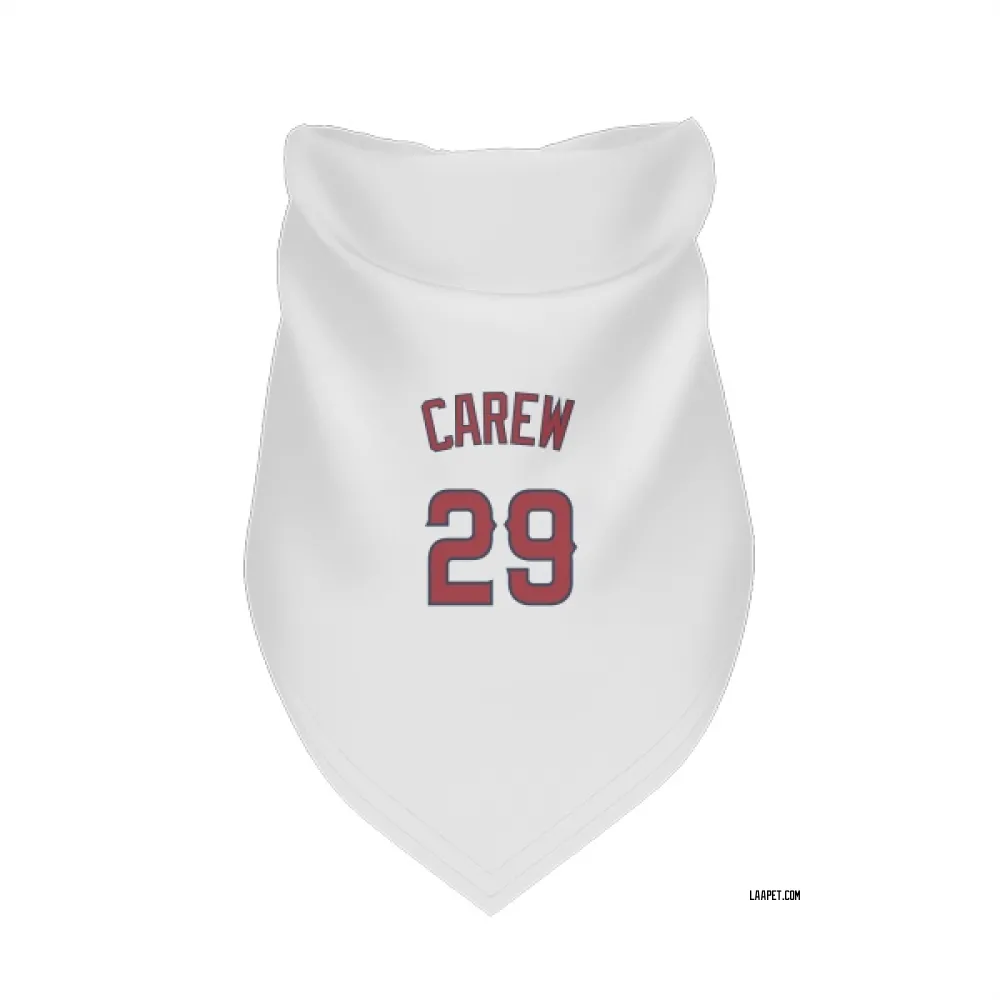 Los Angeles Angels Rod Carew White Pet Bandana for Dog & Cat