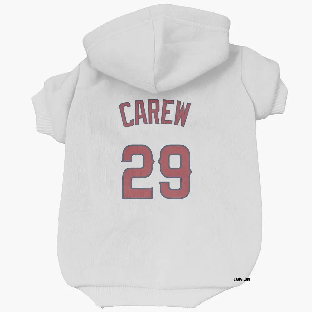 Los Angeles Angels Rod Carew White Pet Hoodie for Dog & Cat