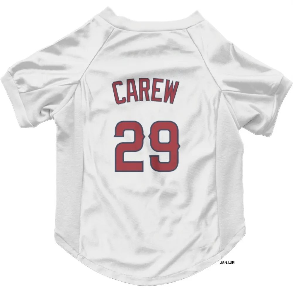 Los Angeles Angels Rod Carew White Pet Jersey for Dog & Cat