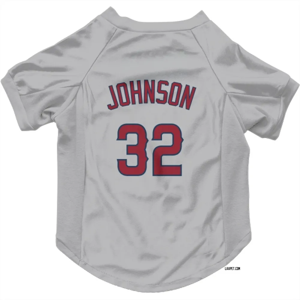 Los Angeles Angels Ryan Johnson Gray Pet Jersey for Dog & Cat