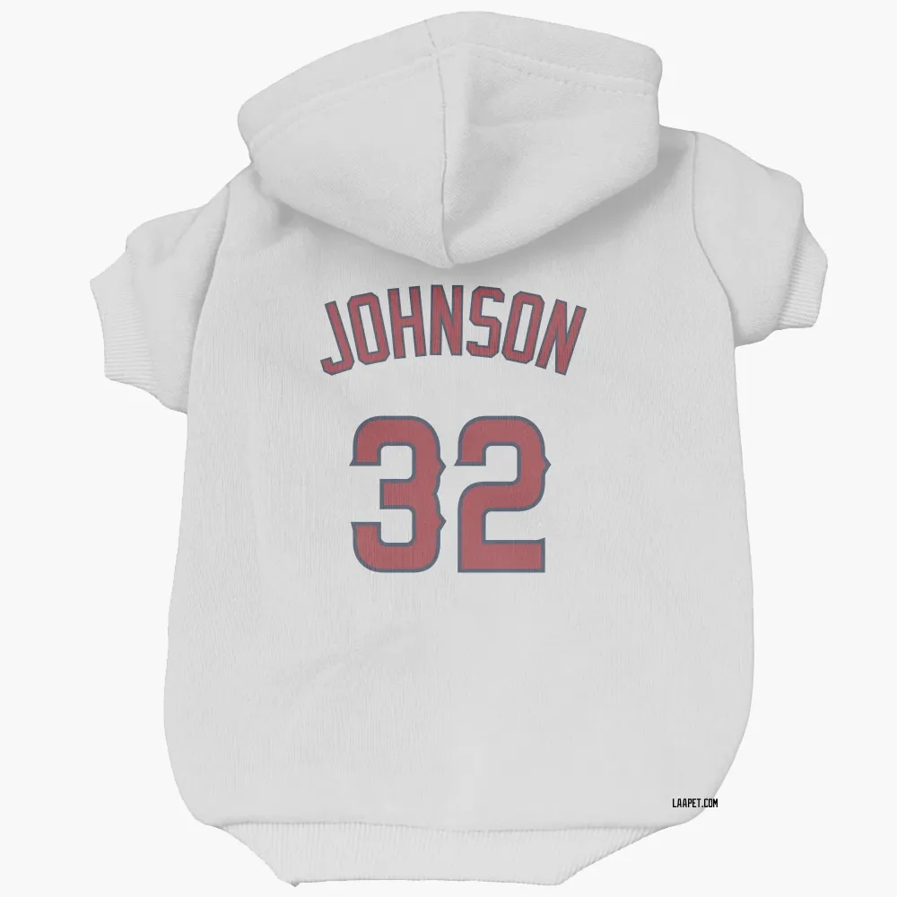 Los Angeles Angels Ryan Johnson White Pet Hoodie for Dog & Cat