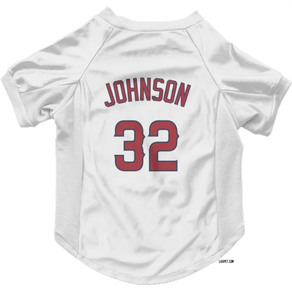 Los Angeles Angels Ryan Johnson White Pet Jersey for Dog & Cat