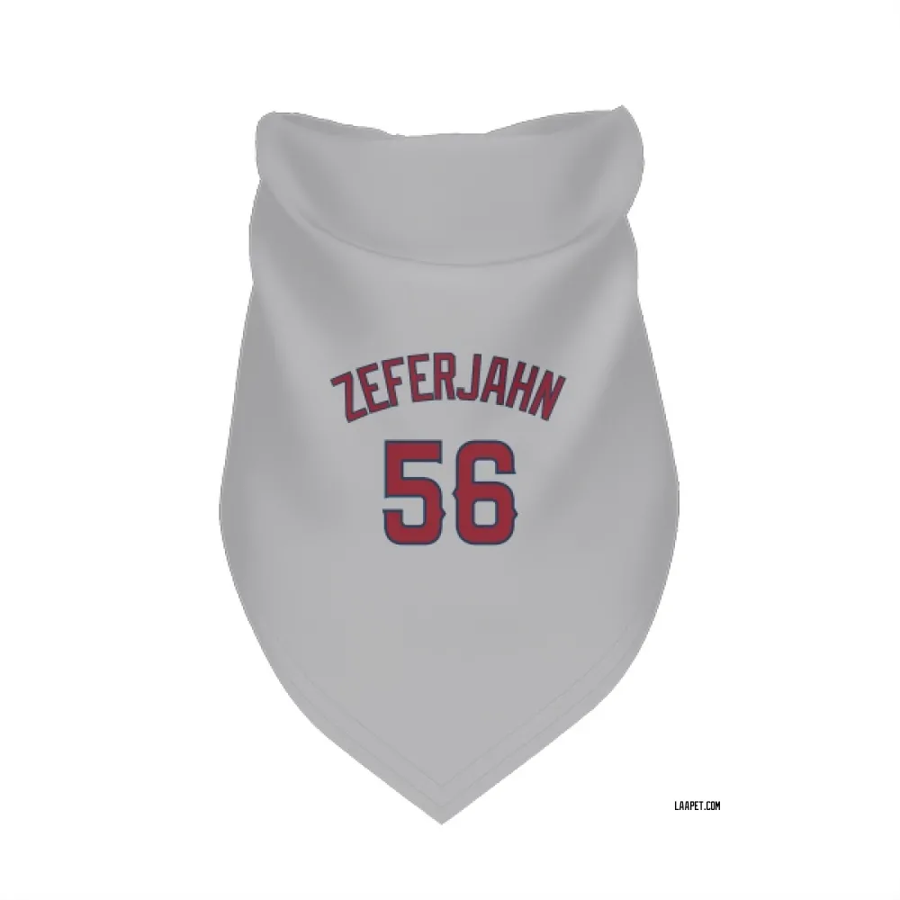 Los Angeles Angels Ryan Zeferjahn Gray Pet Bandana for Dog & Cat
