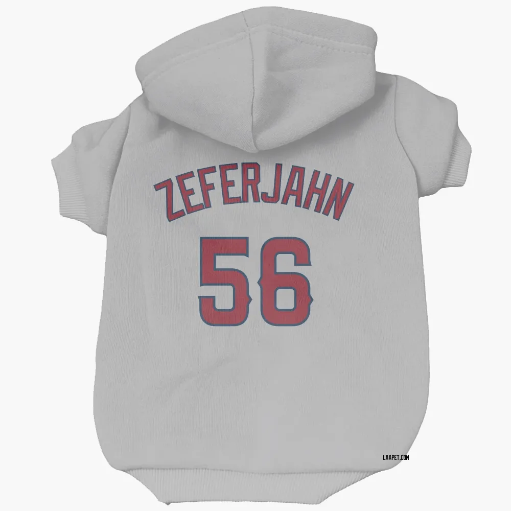 Los Angeles Angels Ryan Zeferjahn Gray Pet Hoodie for Dog & Cat