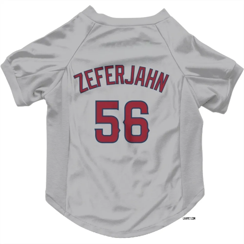 Los Angeles Angels Ryan Zeferjahn Gray Pet Jersey for Dog & Cat