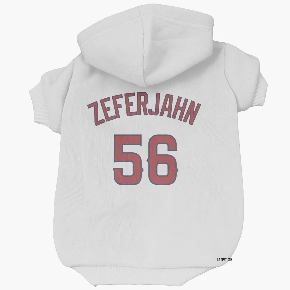 Los Angeles Angels Ryan Zeferjahn White Pet Hoodie for Dog & Cat