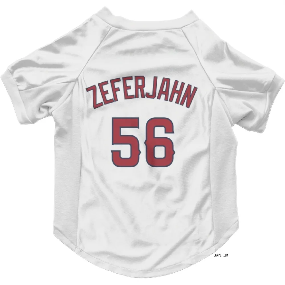 Los Angeles Angels Ryan Zeferjahn White Pet Jersey for Dog & Cat