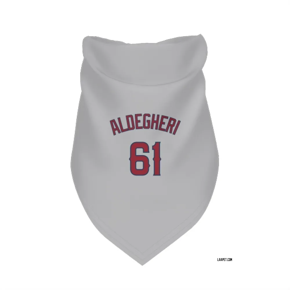 Los Angeles Angels Sam Aldegheri Gray Pet Bandana for Dog & Cat