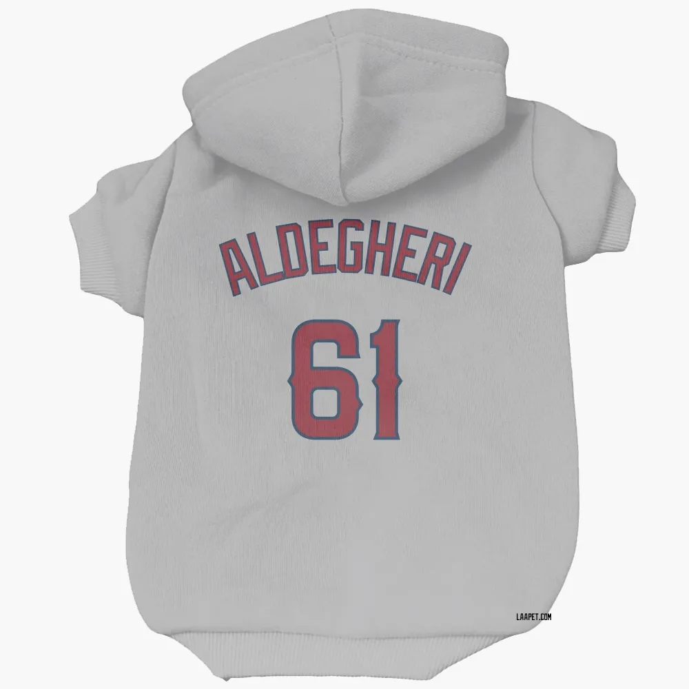 Los Angeles Angels Sam Aldegheri Gray Pet Hoodie for Dog & Cat