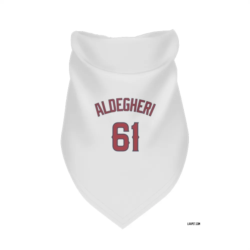 Los Angeles Angels Sam Aldegheri White Pet Bandana for Dog & Cat