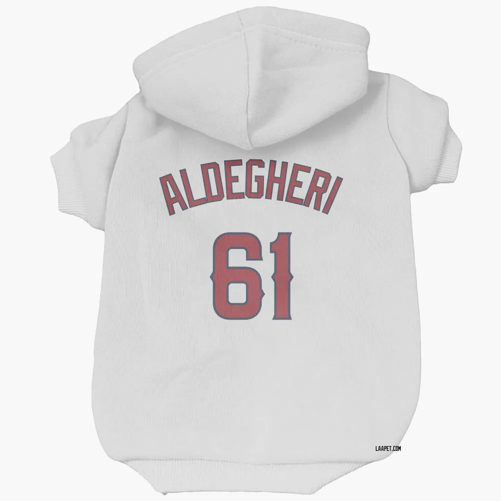 Los Angeles Angels Sam Aldegheri White Pet Hoodie for Dog & Cat