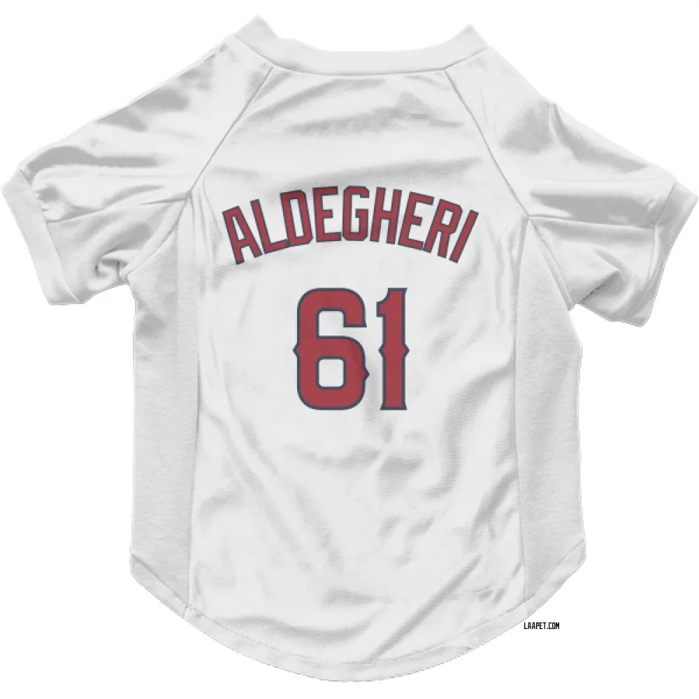 Los Angeles Angels Sam Aldegheri White Pet Jersey for Dog & Cat