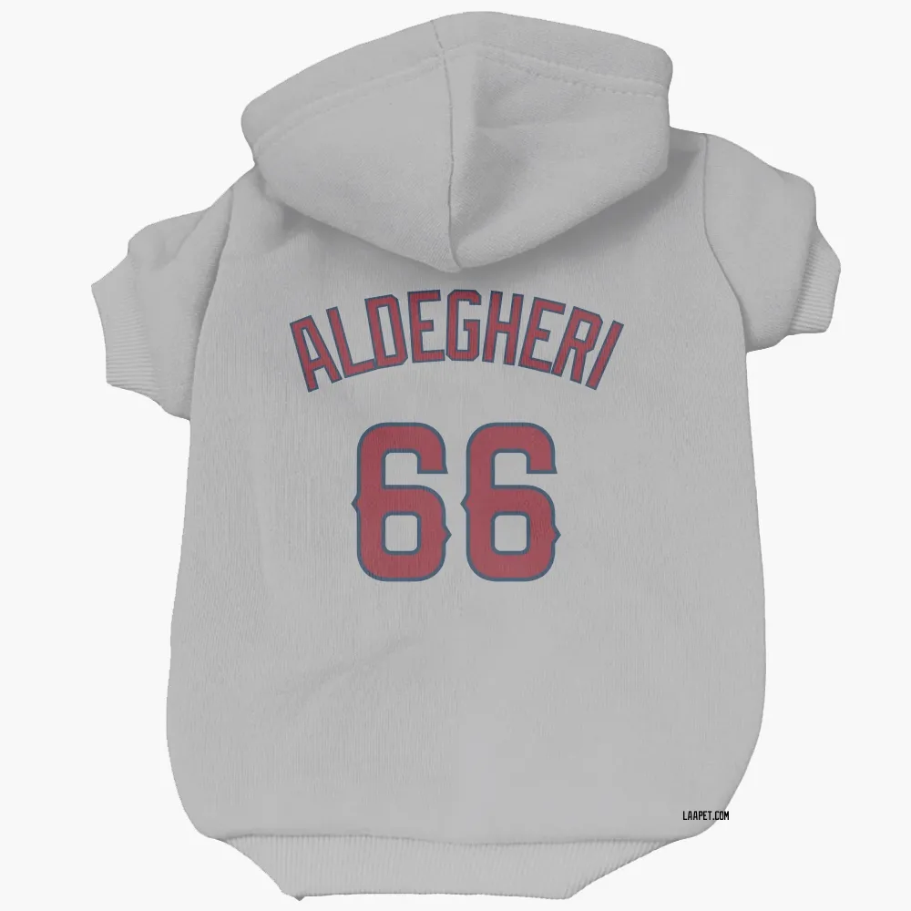 Los Angeles Angels Samuel Aldegheri Gray Pet Hoodie for Dog & Cat