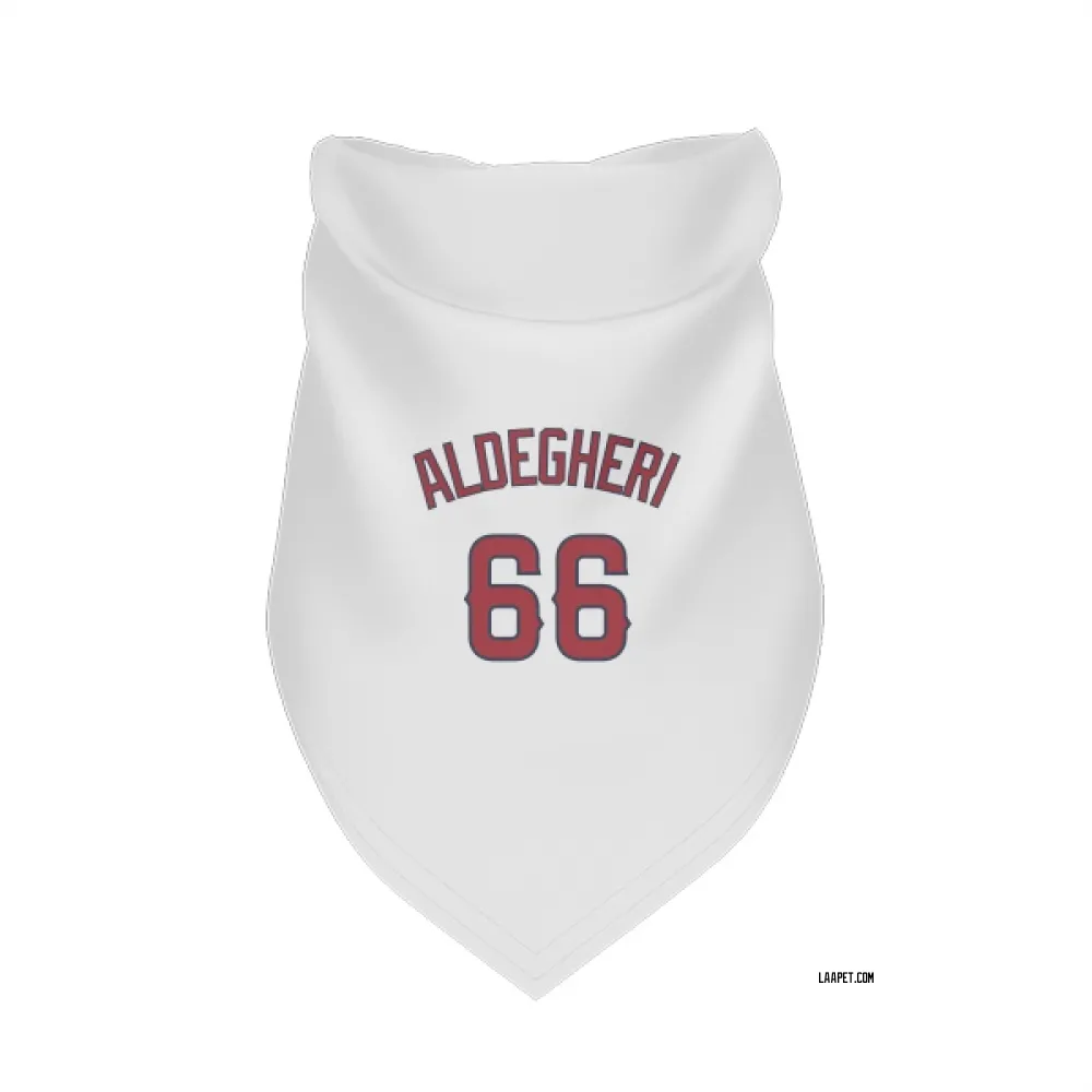 Los Angeles Angels Samuel Aldegheri White Pet Bandana for Dog & Cat