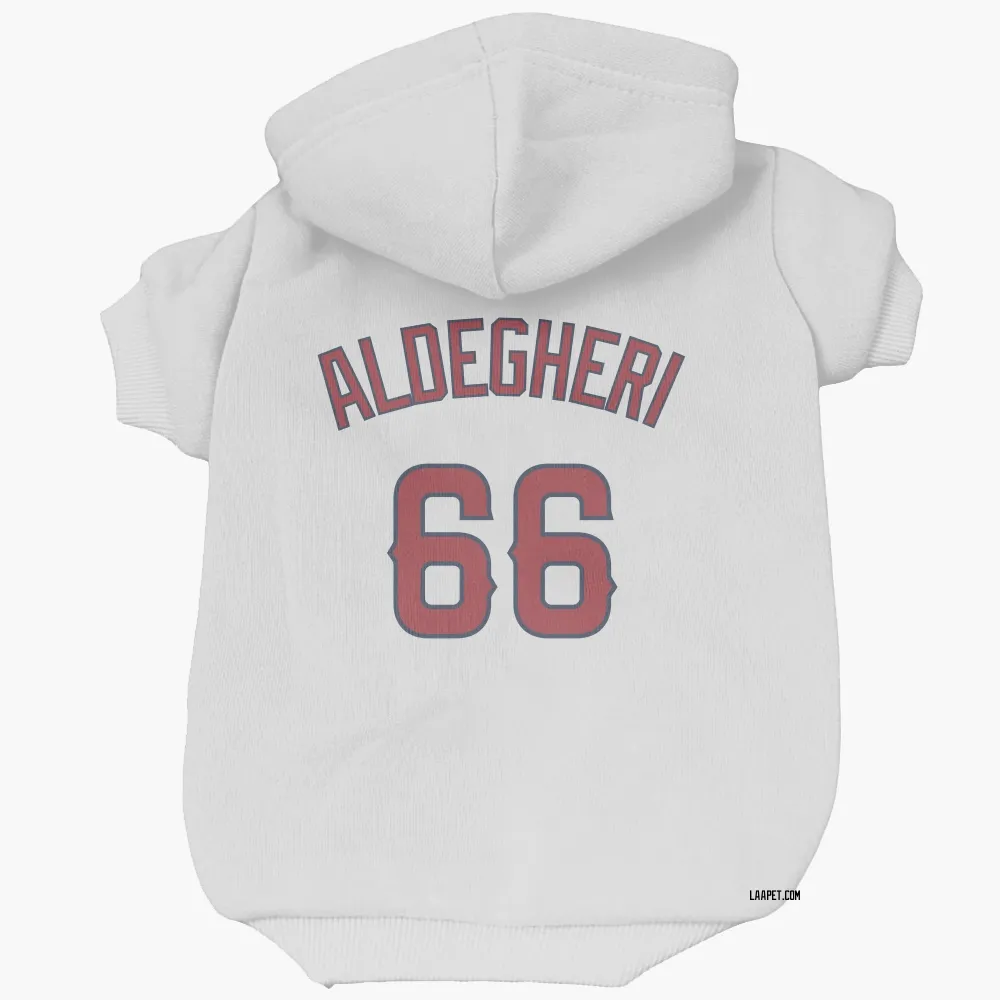 Los Angeles Angels Samuel Aldegheri White Pet Hoodie for Dog & Cat