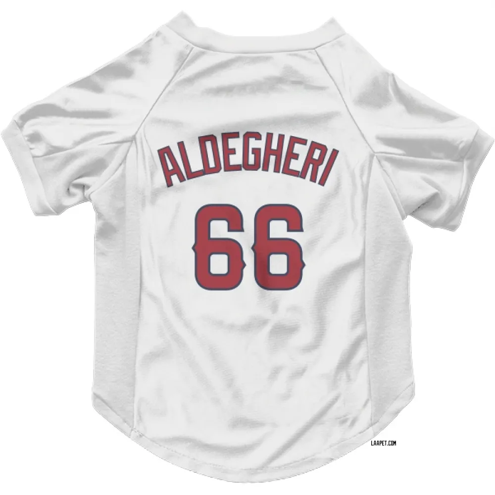 Los Angeles Angels Samuel Aldegheri White Pet Jersey for Dog & Cat