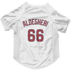 Los Angeles Angels Samuel Aldegheri White Pet Jersey for Dog & Cat