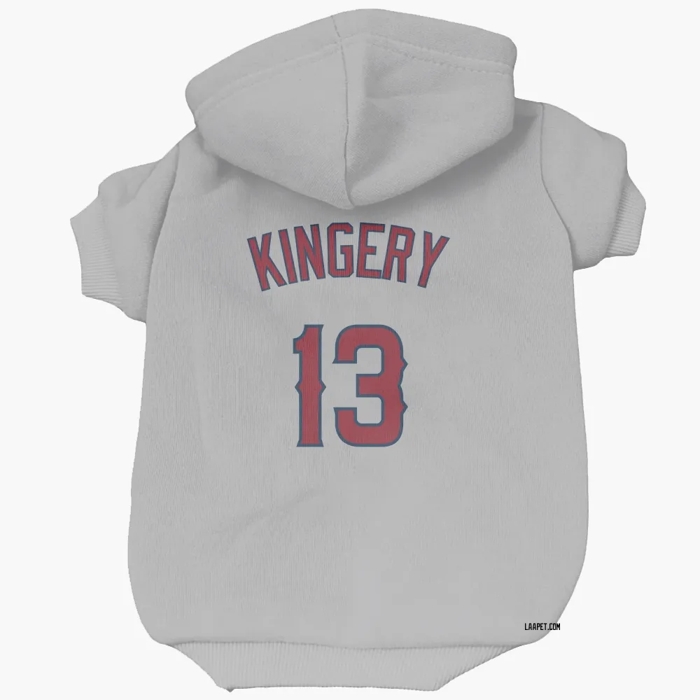 Los Angeles Angels Scott Kingery Gray Pet Hoodie for Dog & Cat