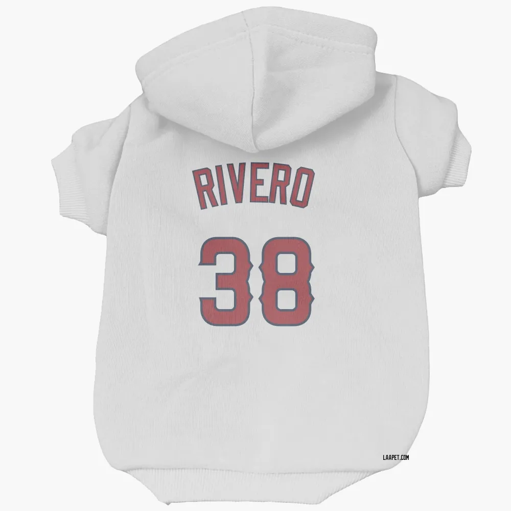 Los Angeles Angels Sebastian Rivero White Pet Hoodie for Dog & Cat