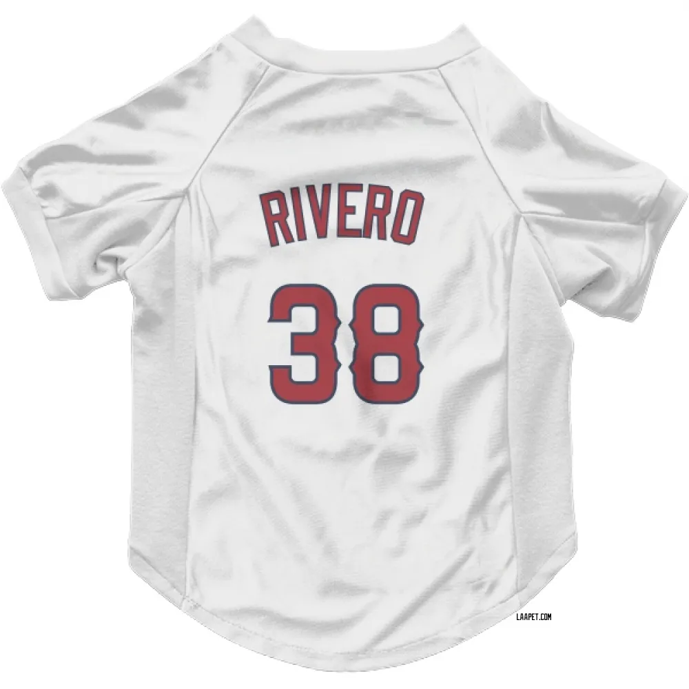 Los Angeles Angels Sebastian Rivero White Pet Jersey for Dog & Cat
