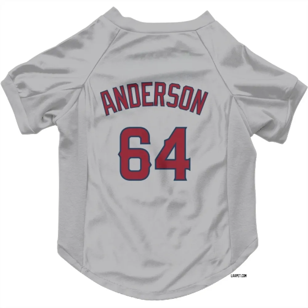 Los Angeles Angels Shaun Anderson Gray Pet Jersey for Dog & Cat