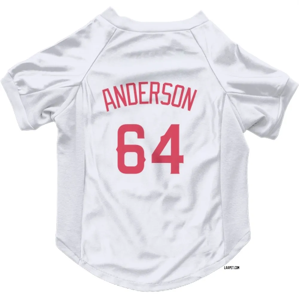 Los Angeles Angels Shaun Anderson Navy Pet Jersey for Dog & Cat