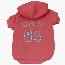 Los Angeles Angels Shaun Anderson Red Pet Hoodie for Dog & Cat