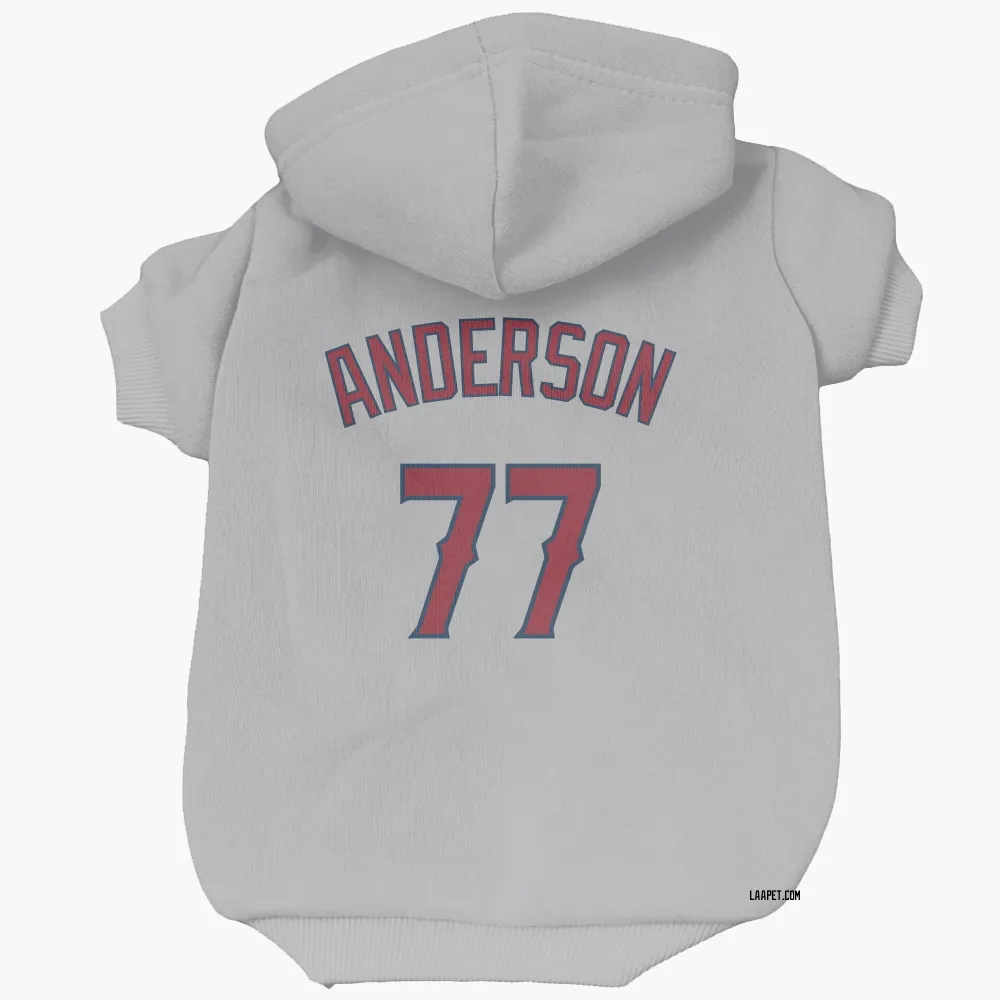 Los Angeles Angels Tim Anderson Gray Pet Hoodie for Dog & Cat