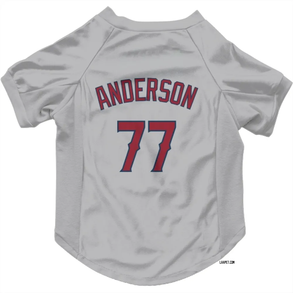 Los Angeles Angels Tim Anderson Gray Pet Jersey for Dog & Cat