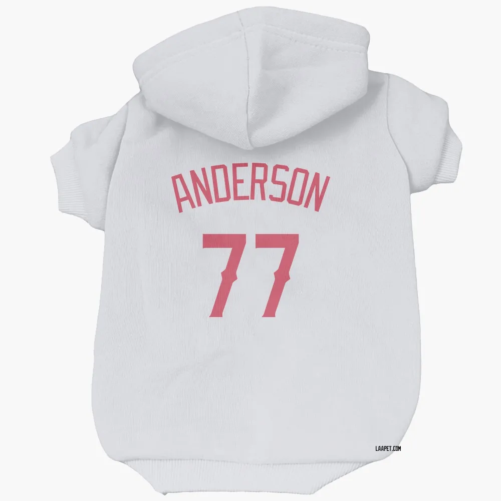 Los Angeles Angels Tim Anderson Navy Pet Hoodie for Dog & Cat
