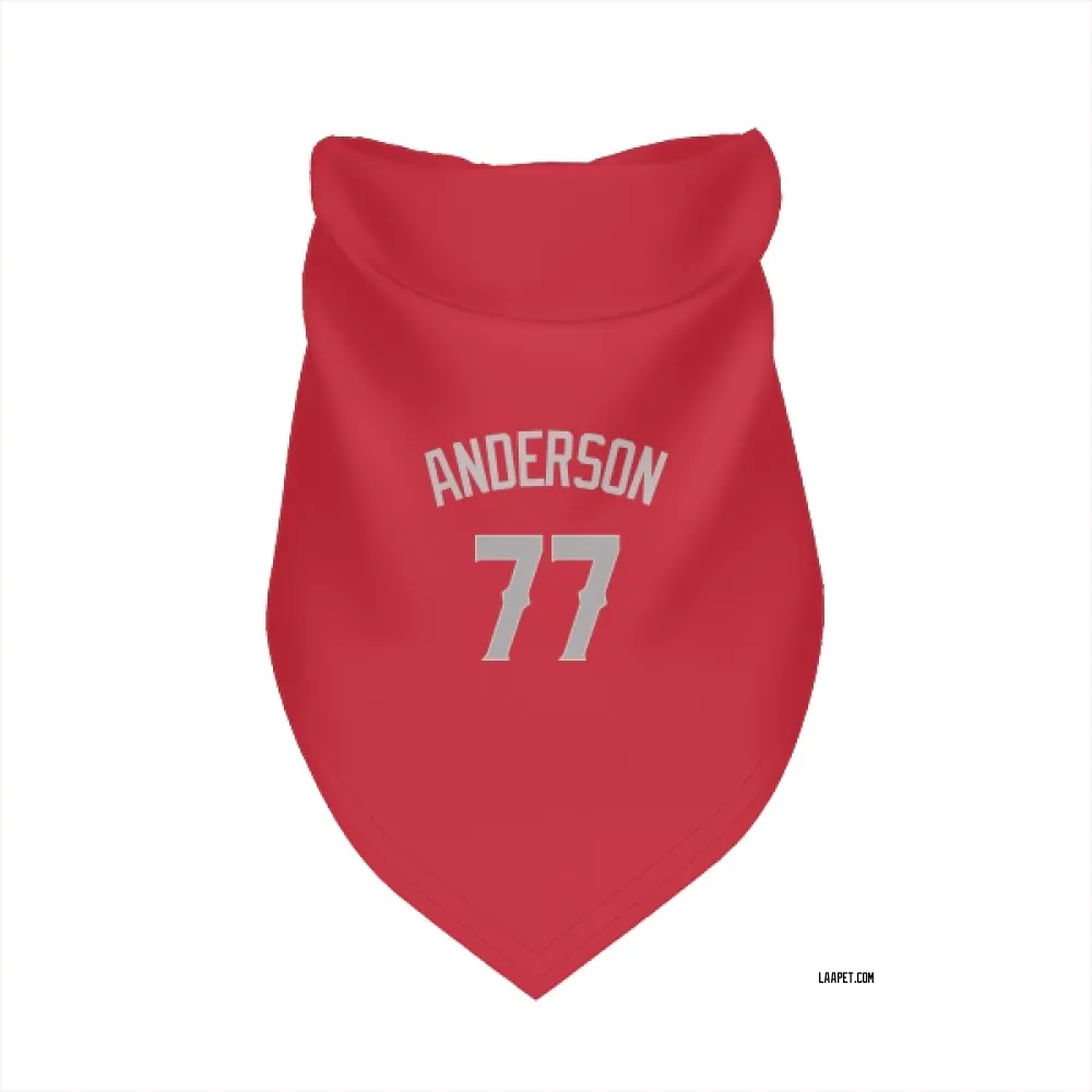 Los Angeles Angels Tim Anderson Red Gray Pet Bandana for Dog & Cat