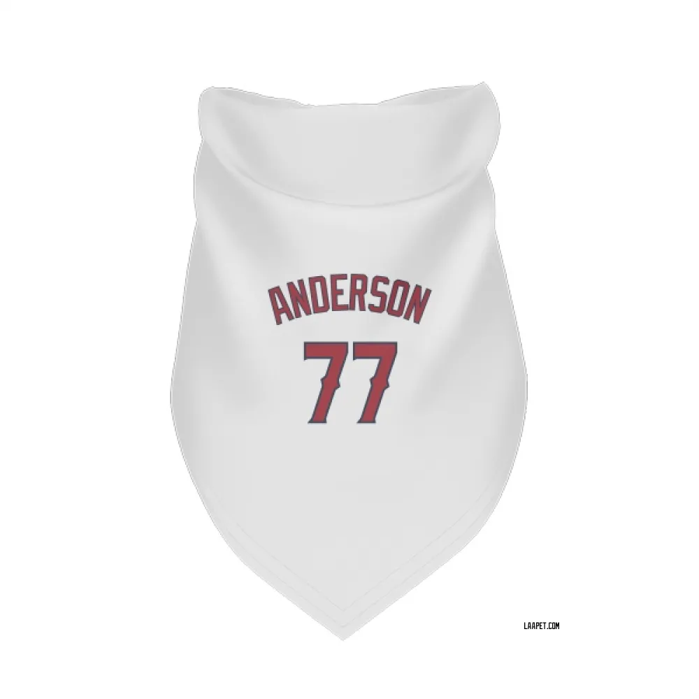 Los Angeles Angels Tim Anderson White Pet Bandana for Dog & Cat