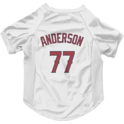 Los Angeles Angels Tim Anderson White Pet Jersey for Dog & Cat