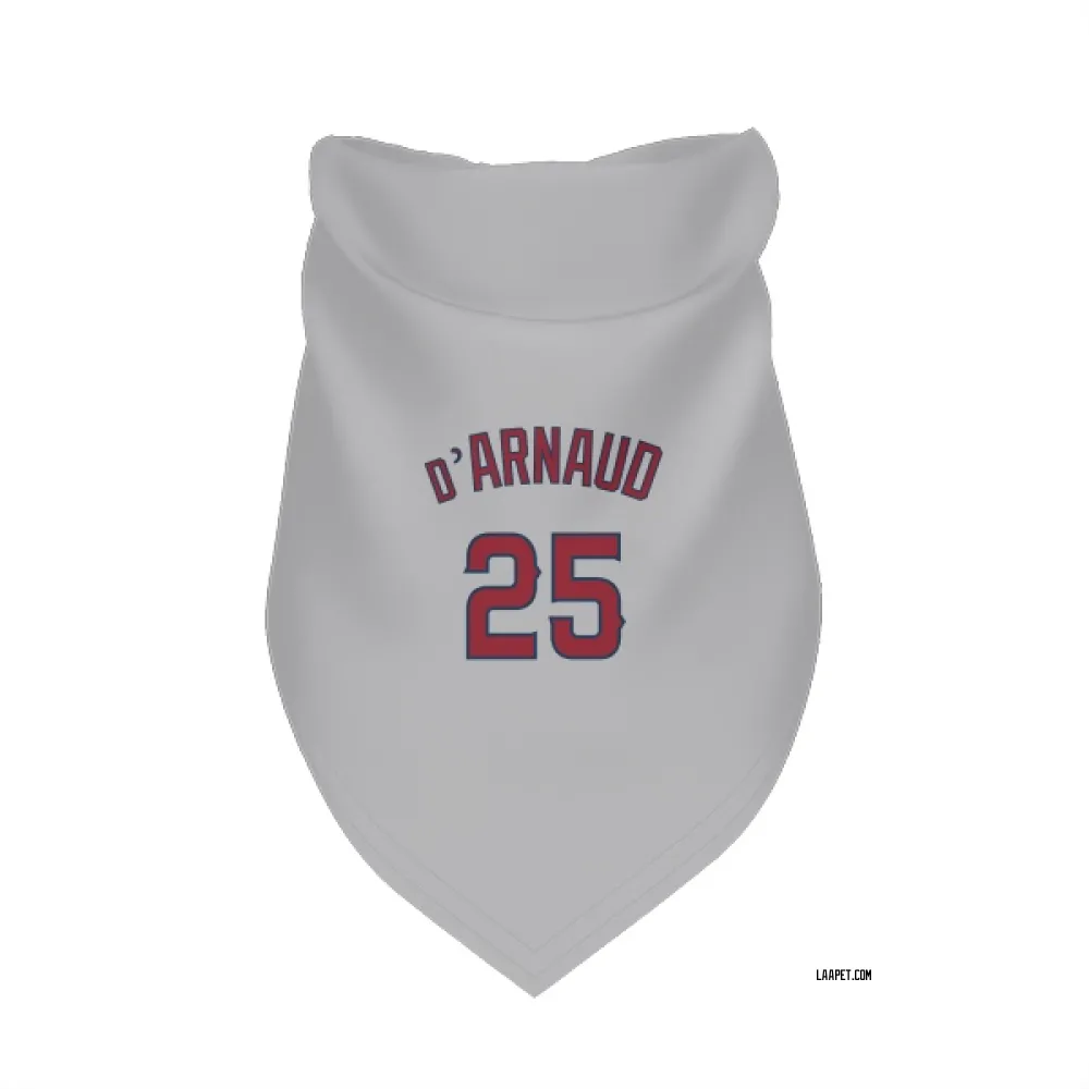 Los Angeles Angels Travis d'Arnaud Gray Pet Bandana for Dog & Cat