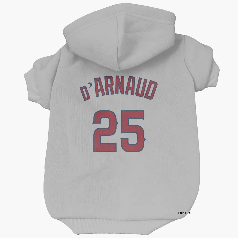 Los Angeles Angels Travis d'Arnaud Gray Pet Hoodie for Dog & Cat