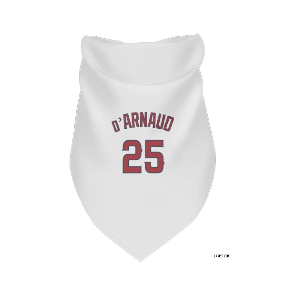 Los Angeles Angels Travis d'Arnaud White Pet Bandana for Dog & Cat