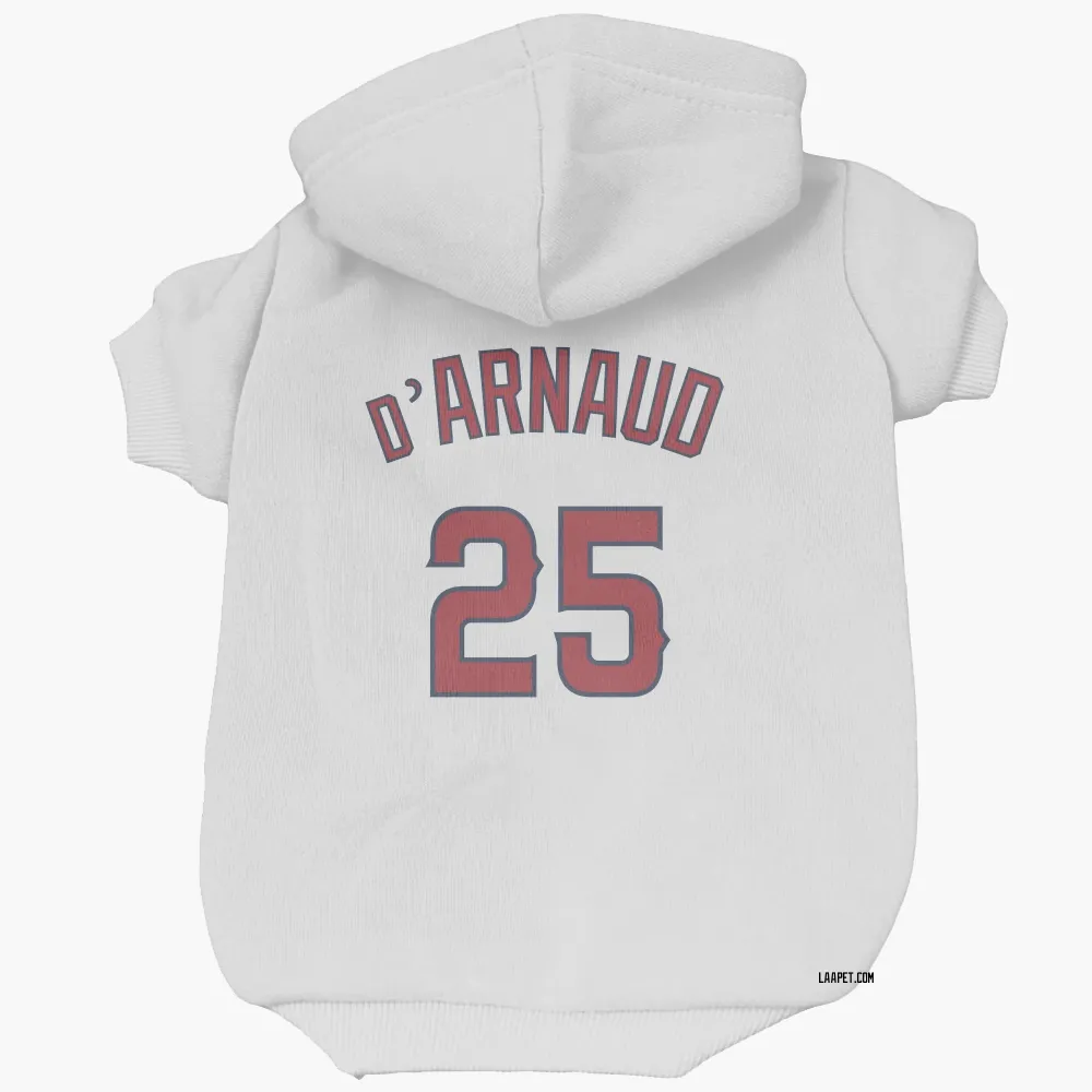 Los Angeles Angels Travis d'Arnaud White Pet Hoodie for Dog & Cat