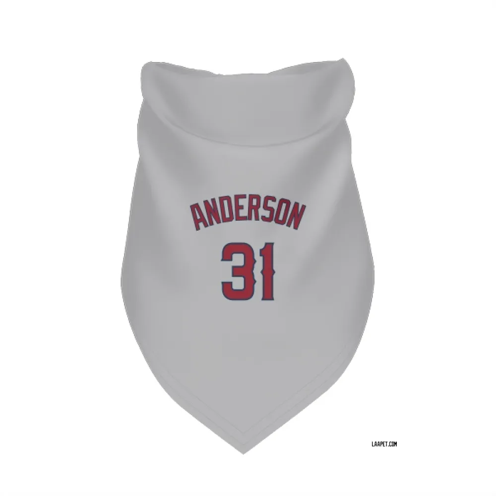 Los Angeles Angels Tyler Anderson Gray Pet Bandana for Dog & Cat