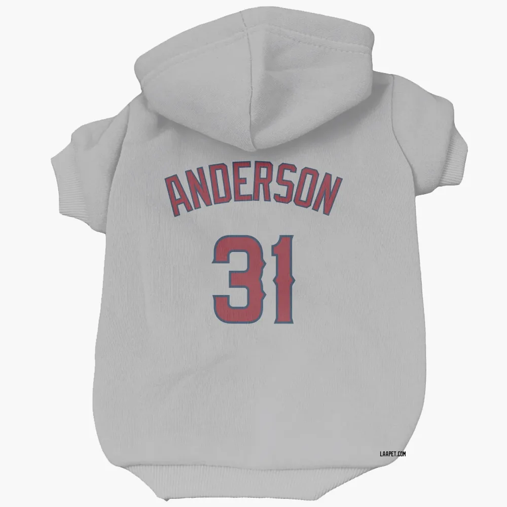 Los Angeles Angels Tyler Anderson Gray Pet Hoodie for Dog & Cat