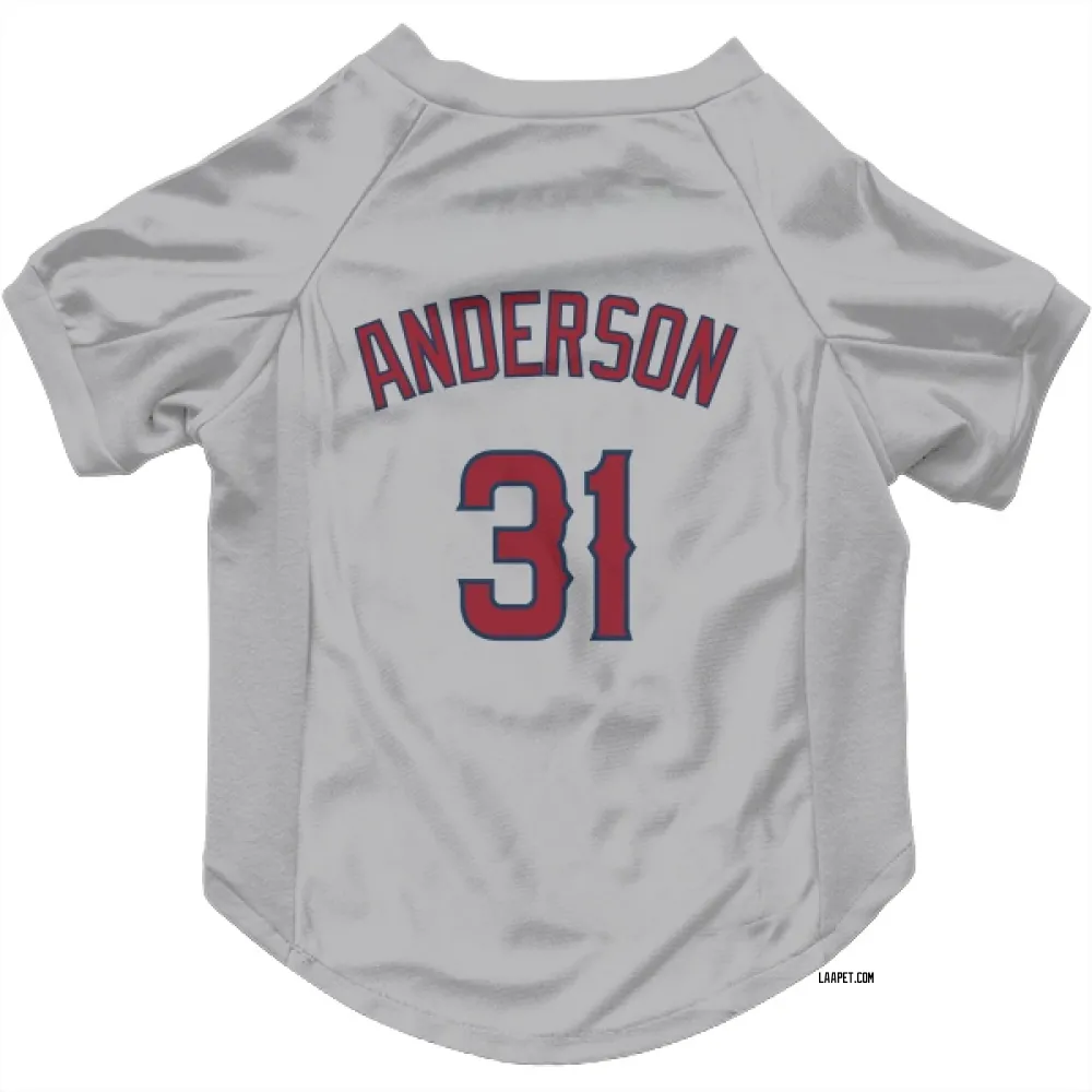 Los Angeles Angels Tyler Anderson Gray Pet Jersey for Dog & Cat