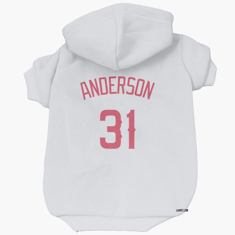 Los Angeles Angels Tyler Anderson Navy Pet Hoodie for Dog & Cat