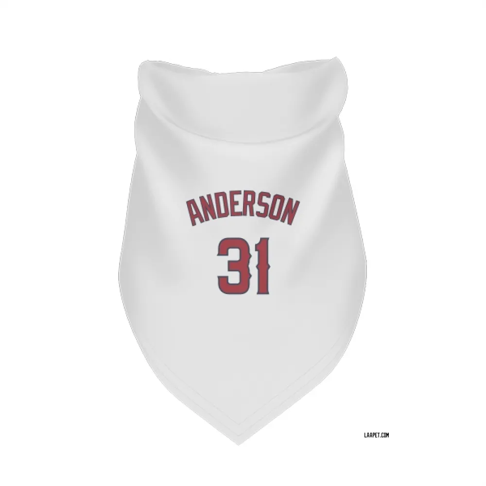 Los Angeles Angels Tyler Anderson White Pet Bandana for Dog & Cat