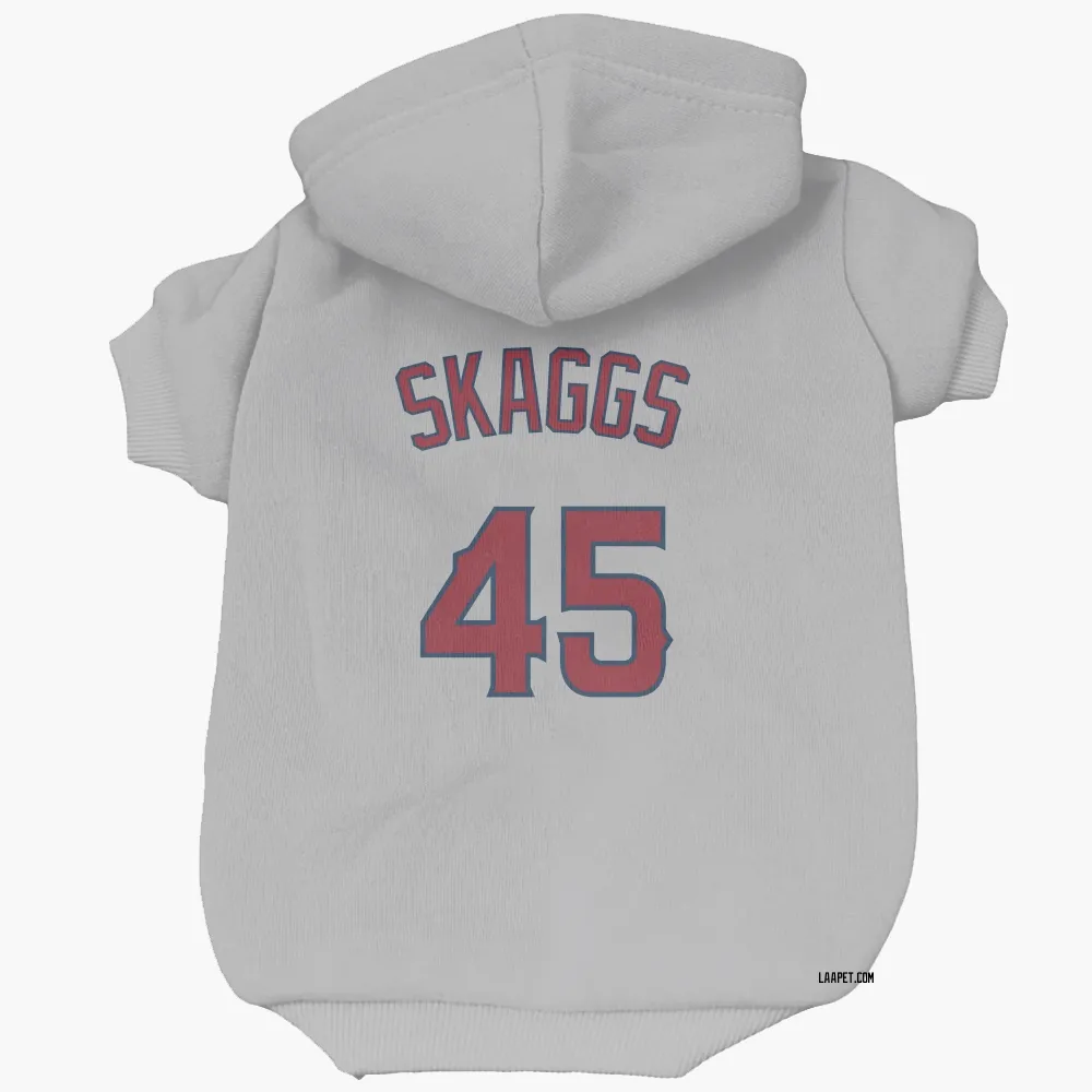 Los Angeles Angels Tyler Skaggs Gray Pet Hoodie for Dog & Cat
