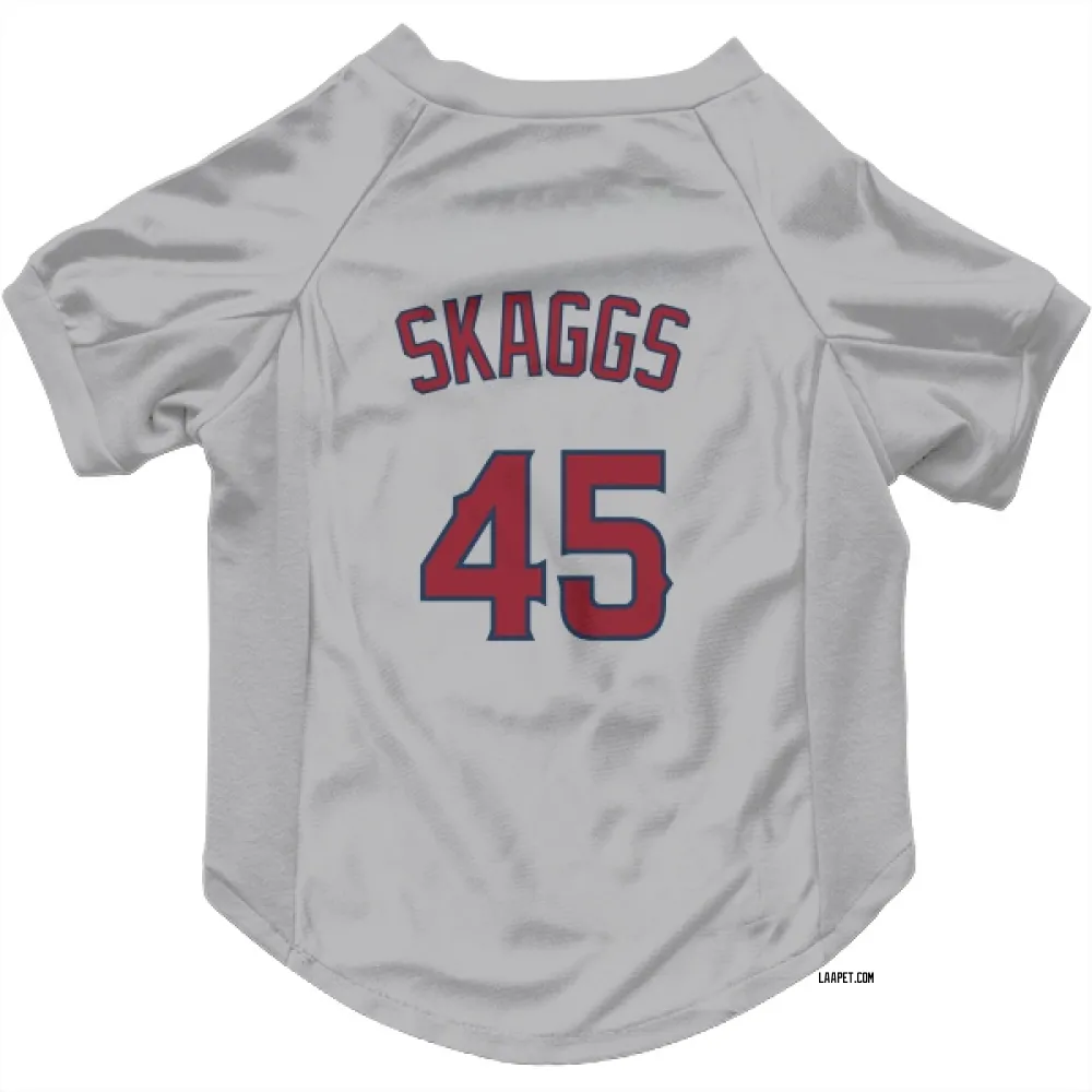 Los Angeles Angels Tyler Skaggs Gray Pet Jersey for Dog & Cat