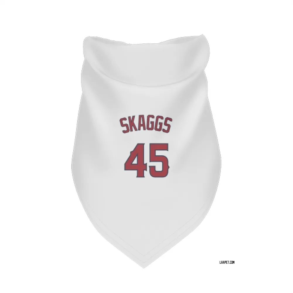 Los Angeles Angels Tyler Skaggs White Pet Bandana for Dog & Cat