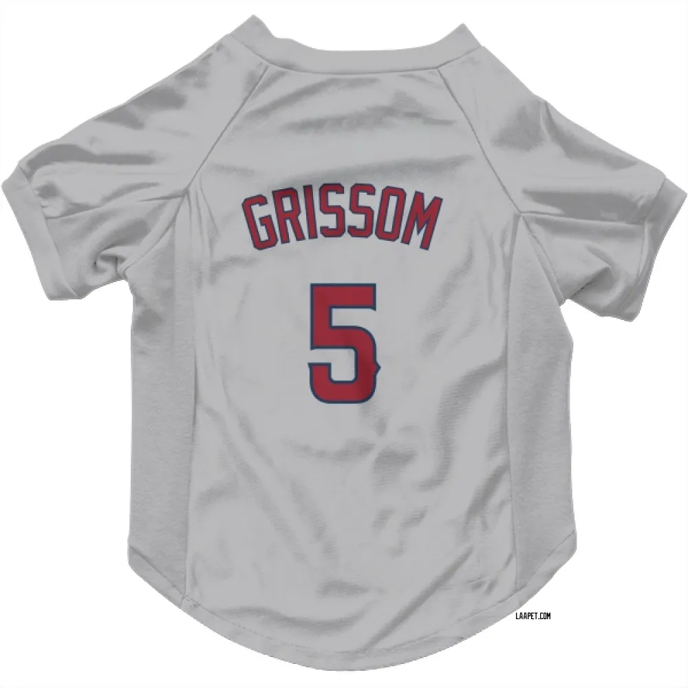 Los Angeles Angels Vaughn Grissom Gray Pet Jersey for Dog & Cat