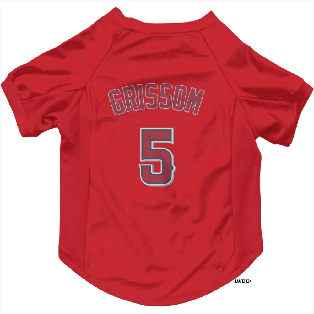 Los Angeles Angels Vaughn Grissom Red Pet Jersey for Dog & Cat