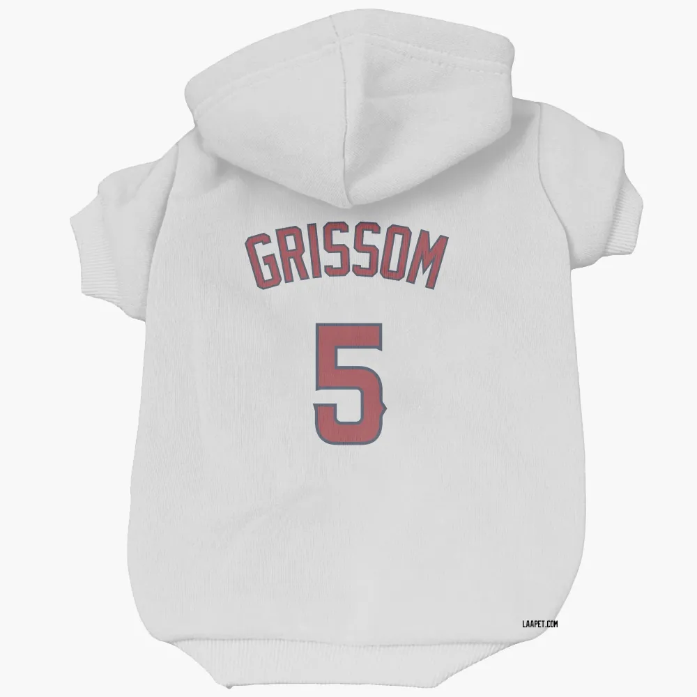 Los Angeles Angels Vaughn Grissom White Pet Hoodie for Dog & Cat