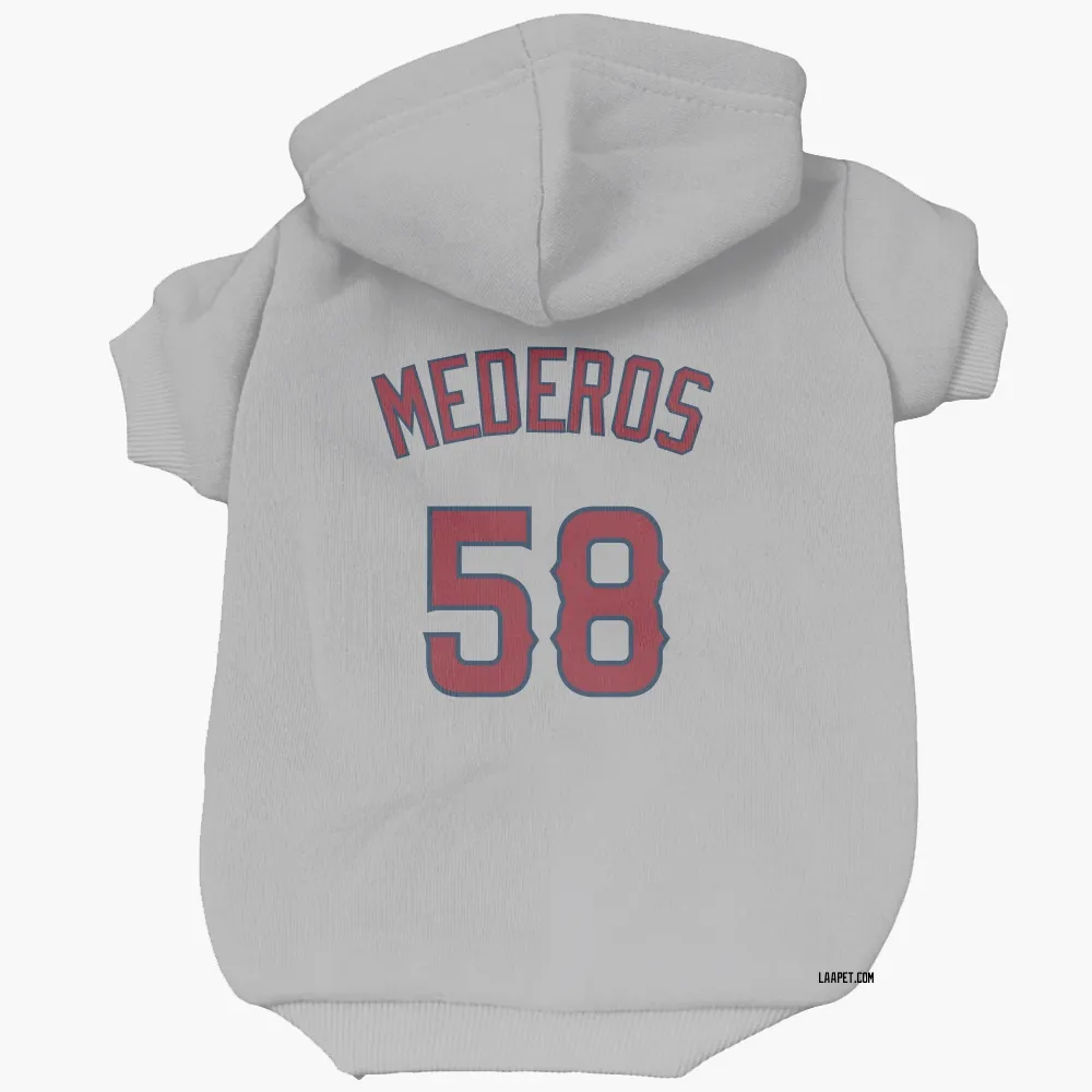 Los Angeles Angels Victor Mederos Gray Pet Hoodie for Dog & Cat