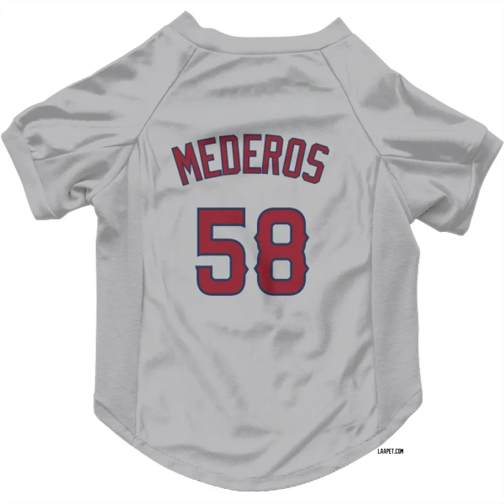 Los Angeles Angels Victor Mederos Gray Pet Jersey for Dog & Cat